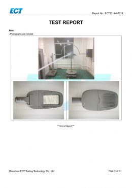 EK IP66 TESTING Certificate